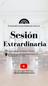 Sesión Extraordinaria del Concejo Deliberante