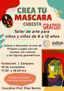 Biblioteca Campano Taller Crea tu Máscara Cubista