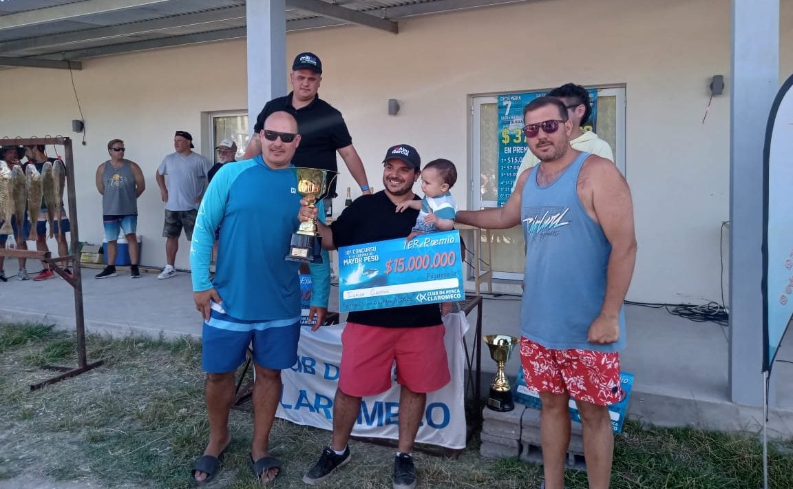 ¡ Gastón Iudice el gran ganador del concurso del club de pesca Claromecó !
