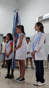Acto de egreso en la Escuela Primaria Nº5