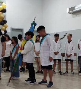 Acto de egreso en la Escuela Primaria Nº5