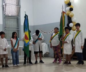 Acto de egreso en la Escuela Primaria Nº5