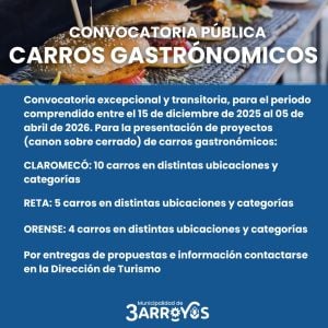 Convocatoria para proyectos gastronómicos y Escuela de Surf para la temporada de verano