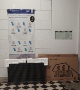 Allanan una casa y recuperan televisor robado el lunes pasado