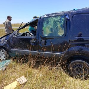 Accidente en Ruta 72: Dos personas trasladadas al Hospital Pirovano