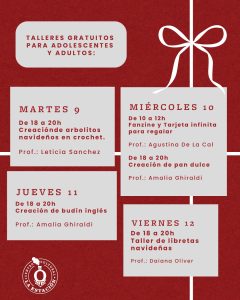 Se abren las inscripciones para los Talleres Navideños en el Centro Cultural La Estación