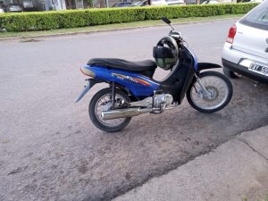 Colisionaron una moto y una bicicleta