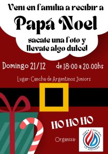 Papá Noel llega al Barrio La Aceitera