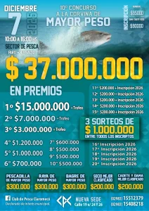 Pesca: Arrancó el Concurso del Club de Pesca Claromecó