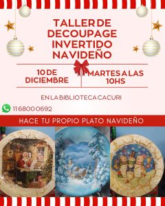 Comienzan los Talleres navideños en la Cacuri