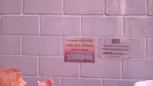 Emotivo acto de imposición del nombre de Carlos Alberto Rivada al Polideportivo (audio y video)