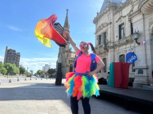 Anticipada celebración del Día Internacional del Payaso (videos)