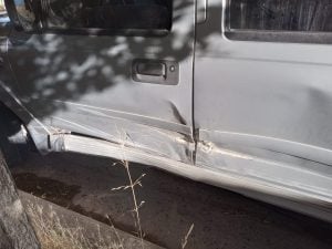 Triple choque en Alberdi y Azcuénaga
