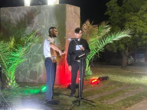 Reinauguración de la Cruz del Centenario con aura navideño (video)