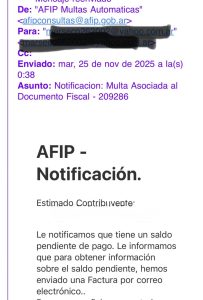 Advierten sobre estafas por correo electrónico mencionando a la AFIP