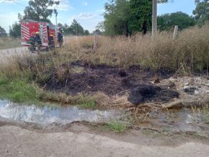 Rápida intervención de los Bomberos Voluntarios en incendio de pastizales