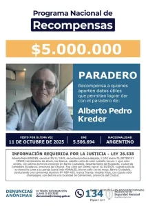 Jubilados desaparecidos en Chubut: Ofrecen recompesas