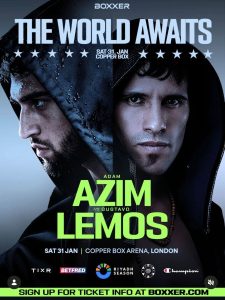 Confirmado: Tito Lemos pelea el 31 de enero en Inglaterra