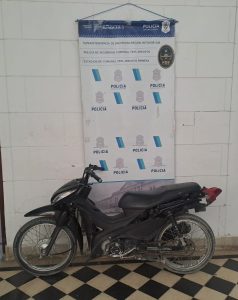 Moto recuperada en Alem al 1100