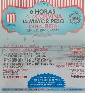 957: Récord de anticipadas para el concuso de pesca de Quilmes