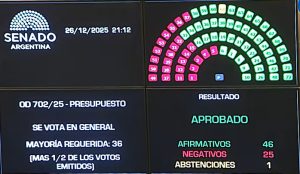 El Senado sancionó el Presupuesto 2026