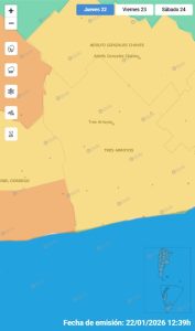 Alerta meteorológica de nivel amarillo para la región