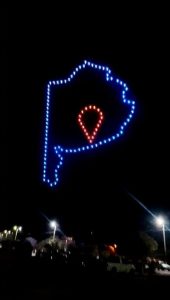 Claromecó “explotó” por el Show de Drones (videos)