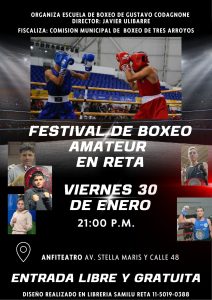 Festival de boxeo amateur con entrada libre en Reta