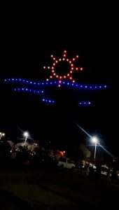 Claromecó “explotó” por el Show de Drones (videos)