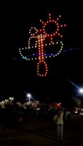 Claromecó “explotó” por el Show de Drones (videos)