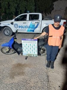 Policía chavense recuperó moto robada en Tandil: Un detenido