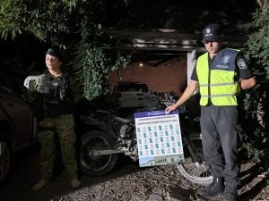 Policía chavense recuperó moto robada en Tandil: Un detenido