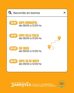 Recorrido barrial por Becas Municipales