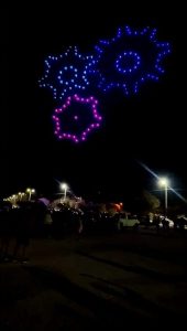 Claromecó “explotó” por el Show de Drones (videos)