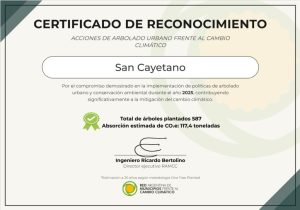San Cayetano: reconocimiento al municipio por gestión medioambiental
