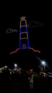 Claromecó “explotó” por el Show de Drones (videos)