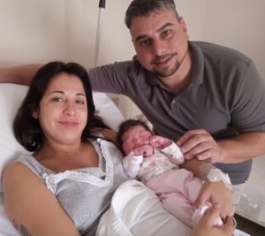 Sol Guerreiro es la primera bebé del año