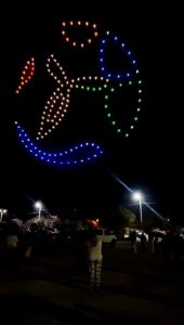 Claromecó “explotó” por el Show de Drones (videos)