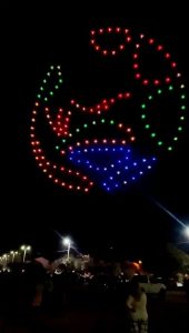 Claromecó “explotó” por el Show de Drones (videos)
