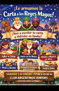Propuesta Solidaria para recibir a los Reyes en el Barrio La Aceitera
