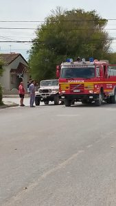 Claromecó: Gran despliegue por principio de incendio en un auto