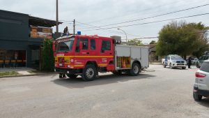 Claromecó: Gran despliegue por principio de incendio en un auto
