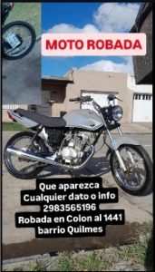 Otra moto robada: dueño pide “la colaboración de todos”