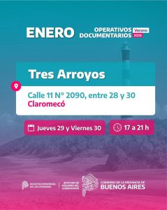 El Operativo DNI llega a Claromecó, Reta y Balneario Orense