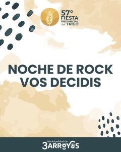 Continúa la votación para la Noche de Rock de la Fiesta del Trigo