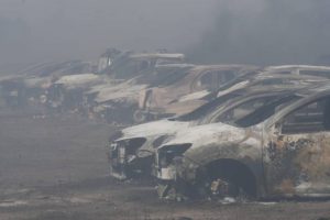 Bahía Blanca: se quemaron varios autos secuestrados por la Caminera