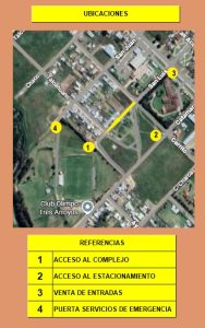 Detalle de los lugares de ingreso habilitados para el gran show en Olimpo (audio)
