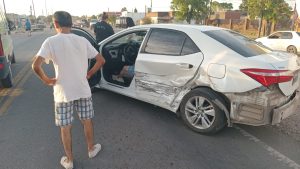 Choque en Ruta 228 y Sáenz Peña: una mujer trasladada al Hospital