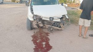 Choque en Ruta 228 y Sáenz Peña: una mujer trasladada al Hospital