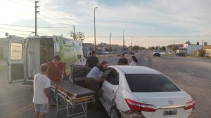 Choque en Ruta 228 y Sáenz Peña: una mujer trasladada al Hospital